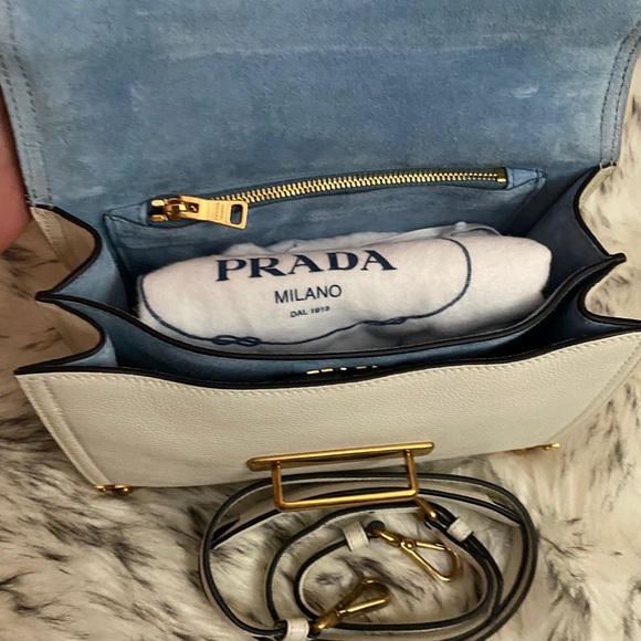 PRADA Cahier Soft Leather Shoulder Bag - Picture 6 of 9